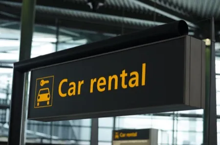 Panneau location de voitures